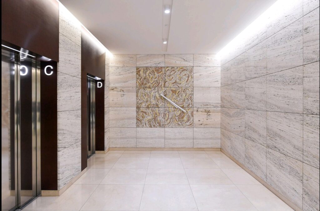 The-Flow-Building-stone-clock